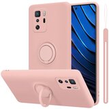 Cadorabo Case, združljiv s Xiaomi v tekoči roza barvi - zaščitni pokrov iz fleksibilnega silikona TPU z obročem, (20590255) | Shoptok.si