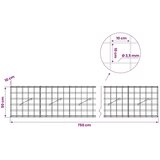  Gabion s žicom debljine 3 5 mm i mrežom 10x10 cm 750x10x50 cm - 10 cm 50 cm 750 cm | shoptok.hr