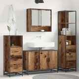 vidaXL set namještaja za kupaonicu 4 pcs staro drvo 90 x 33 x 60 cm | shoptok.hr