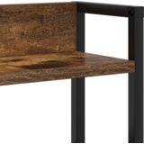 vidaXL Skladiščni naslon Dimljen hrast 90 cm Konstruiran les | Shoptok.si