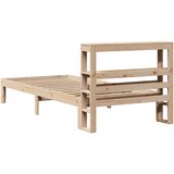  Okvir kreveta s uzglavljem 90 x 200 cm od masivne borovine | shoptok.hr