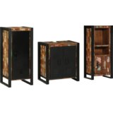 vidaXL Set namještaja za kupaonicu 3 pcs Čvrsto reciklirano drvo | shoptok.hr