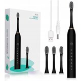 VERKGROUP VERK GROUP x3 akumulatorska sonična zobna krtačka + 4 konice črna X3BLACK Cene