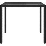  Stol za vrt Crna 90 x 90 x 75 cm poliratan | shoptok.hr