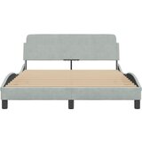  Okvir za krevet Dover svijetlosivi 135x190 cm baršun | shoptok.hr