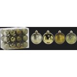 Molarem Home Set od 24 kuglice za božićno drvce – 6 cm, maslinasto zelena | shoptok.hr