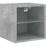  4-dijelni zidni TV elementi s LED svjetlima boja betona drveni | shoptok.hr