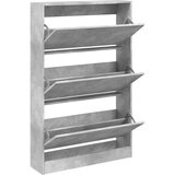 Maison Chic Omarica za obutev - Kopa za čevlje betonsko siva 80x21x125,5 cm inženirski les, (21776591) | Shoptok.si