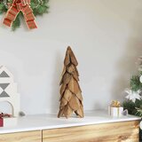 vidaXL Božično drevo z stojalom Rjava 50 cm Trdna tikovina | Shoptok.si