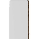 Viseći stakleni ormarić "Lyon" dimljeni hrast 40x31x60 cm inženjerski drvo | Eponuda.com