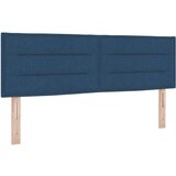  Modra postelja z vzmetnico in LED 140x190 cm tkanina, (22084027) | Shoptok.si