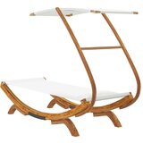 Vanjski Zunanja postelja s streho 100x190x134 cm trden les krem, (20764811) | Shoptok.si