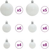 vidaXL Umjetno božićno drvce s nogom Zelena i bijela 120 cm PVC | shoptok.hr