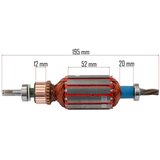 Powermat rotor (impeler) motora za prozračivač travnjaka PM-AEW-2550M | shoptok.hr