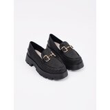 GOODIN Black platform loafers with gold chain | shoptok.hr