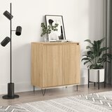 vidaXL Komoda dimljeni hrast 60x35x70 cm inženirski les | Shoptok.si
