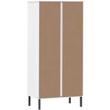  Regal knjige s 2 ladice bijeli 60x35x128,5 cm masivno drvo OSLO | shoptok.hr
