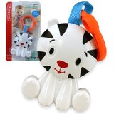 Magic Toys Sonček Baby: Veseli beli tiger dojenček ropotuljica Cene