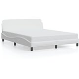 The Living Store Posteljni okvir z vzglavjem bel 160x200 cm umetno usnje - Posteljni Okvir, (21501144) | Shoptok.si