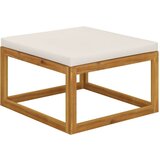  3057658 4 Piece Garden Lounge Set with Cushion Cream Solid Acacia Wood (311855+311863) | shoptok.hr