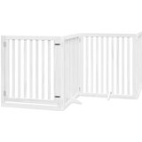 vidaXL Vrata za pse s vratašcima 12 panela sklopiva 960 cm drvo topole | shoptok.hr