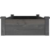  Povišena vrtna gredica s oblogom siva 120x60x25 cm od jelovine | Eponuda.ba