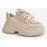 Boto Women's sneakers on a chunky sole in light beige Nevela | Shoptok.si