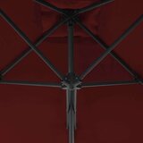  Vrtni suncobran s čeličnom šipkom bordo 300 x 230 cm | shoptok.hr