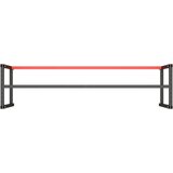 vidaXL Okvir za radni stol mat crni i mat crveni 220x57x79 cm metalni | shoptok.hr