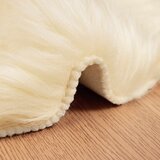  Tepih od umjetne ovčje kože TAFALLA Krem 80 x 120 cm Poliester | shoptok.hr