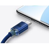 Baseus Crystal Shine kabel USB na USB-C 5A100W1.2m (modra) | Shoptok.si