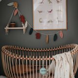 Mushie Muslin Swaddle Blanket Organic Cotton odeja za povijanje Dinosaurs 120cm x 120cm 1 kos | Shoptok.si