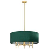  Argon 2146 - Luster na šipci ABBANO 5xE14/7W/230V mesing/zeleno | Eponuda.com