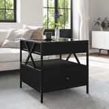  Stolić za kavu s beskonačnim LED svjetlima crni 50 x 50 x 51 cm | Eponuda.ba