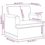 SOFA 2 pcs Krema Metal | shoptok.hr
