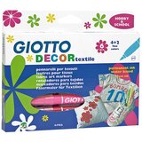  Flomasteri za tekstil GIOTTO DECOR textile/ 6 boja (markeri - boje za) cijene
