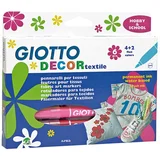  Flomasteri za tekstil GIOTTO DECOR textile/ 6 boja (markeri - boje za)
