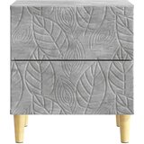 Noćni ormarić Betonska siva 43 x 34,5 x 48 cm Konstruirano drvo | shoptok.hr