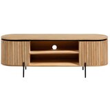 Kave Home Svetlo rjava TV mizica Licia, 160 x 55 cm Cene