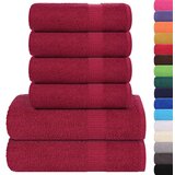 vidaXL 6-dijelni set ručnika bordo 360 gsm 100 % pamuk | shoptok.hr