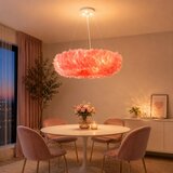 Brilagi LED luster na sajli FEATHER 3xE27/40W/230V + 3xLED/3W prečnika 50 cm ružičasta | Eponuda.com