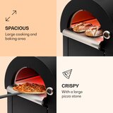 Klarstein Diavolo Napoletana, pećnica za pizzu, peć na drveni ugljen, nehrđajući čelik | shoptok.hr