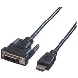 DVI / HDMI priključni kabel DVI-D 18+1-polni utikač, HDMI A utikač 1.50 m crna 11.99.5516 sa zaštitom, utikač prim