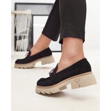 Resti Black openwork women's moccasins with Bokkso decoration- Footwear | Shoptok.si