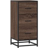 vidaXL Komoda boja hrasta 35,5x35x76 cm konstruirano drvo i metal | shoptok.hr