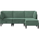  Komplet pohištva za dnevno sobo 4 pcs Morsko zelena Žamet, (5000283102) | Shoptok.si
