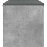  Klupa za hodnik s jastukom Betonski sivi 63 x 38 x 40 cm | Eponuda.com