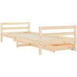 vidaXL Okvir za dječji krevet s ladicama 90x200 cm od masivne borovine | shoptok.hr