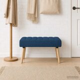  Klupa s utorima Plava 80 x 40 x 46 cm Tkanina | shoptok.hr