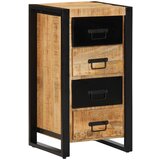 vidaXL Predalčnik 40x40x90 cm Masivni neobdelan les Mango Cene
